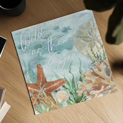 Under Sea Life VII by Leslie Trimbach. Shown as a detailed flat fine art print, highlighting archival giclee quality. Available as an archival giclee rolled canvas, fine art paper, or poster print. SKU 85643a.