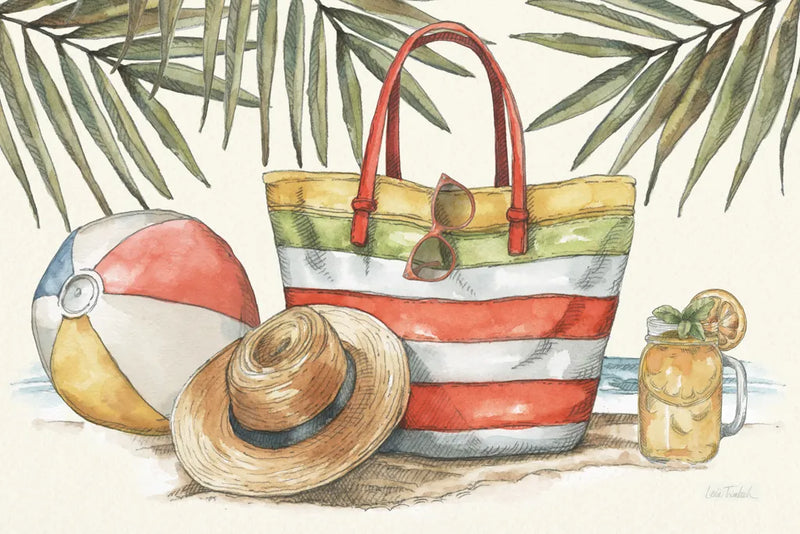 Vintage Summer I by Leslie Trimbach. SKU 94438i. Archival Giclee Fine art print for wall decor.