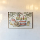 Vintage Summer I by Leslie Trimbach. shown as a paper print in a white frame. Available as a archival giclee rolled canvas, fine art paper, or poster print. SKU 94438i.