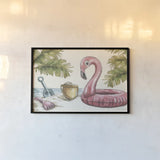 Vintage Summer II by Leslie Trimbach. shown as a paper print in a black flame. Available as a archival giclee rolled canvas, fine art paper, or poster print. SKU 94439i.