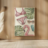 Vintage Summer IV by Leslie Trimbach. shown as over sized large wall art. Available as an archival giclee rolled canvas, fine art paper, or poster print. SKU 94441h.