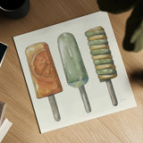 Vintage Summer VI by Leslie Trimbach. Shown as a detailed flat fine art print, highlighting archival giclee quality. Available as an archival giclee rolled canvas, fine art paper, or poster print. SKU 94443a.