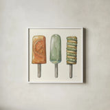Vintage Summer VI by Leslie Trimbach. Shown in a crisp white glass frame for a clean and minimalist style. Available as an archival giclee rolled canvas, fine art paper, or poster print. SKU 94443a.