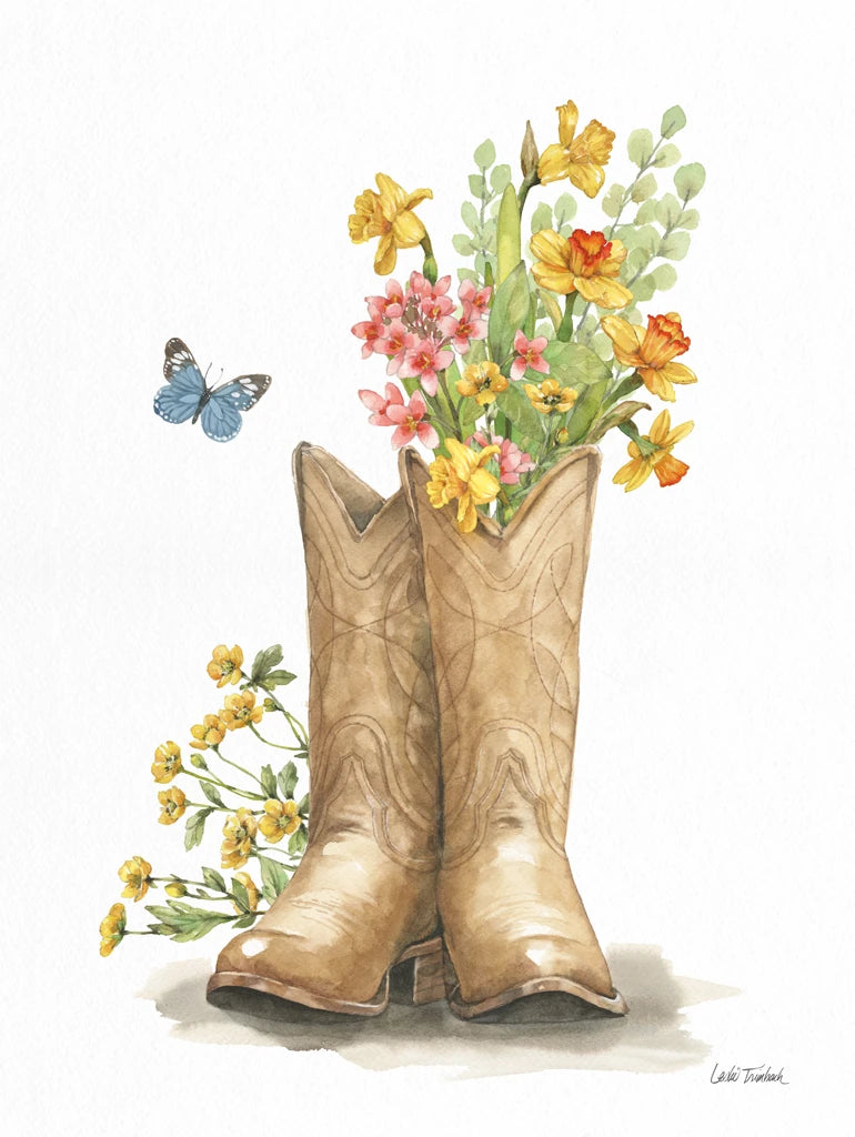 Wildflower Western I by Leslie Trimbach