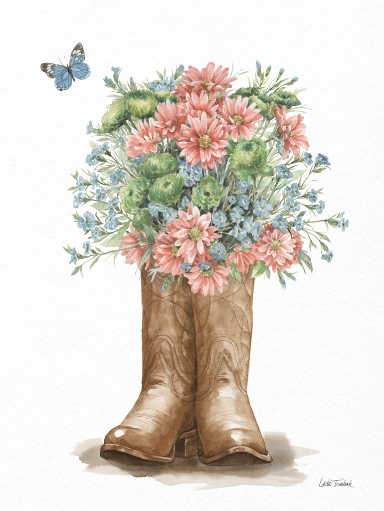 Wildflower Western II Dark by Leslie Trimbach