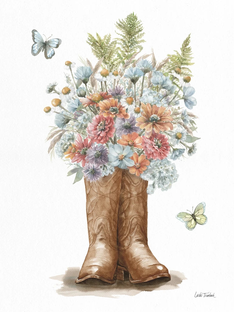 Wildflower Western IV by Leslie Trimbach