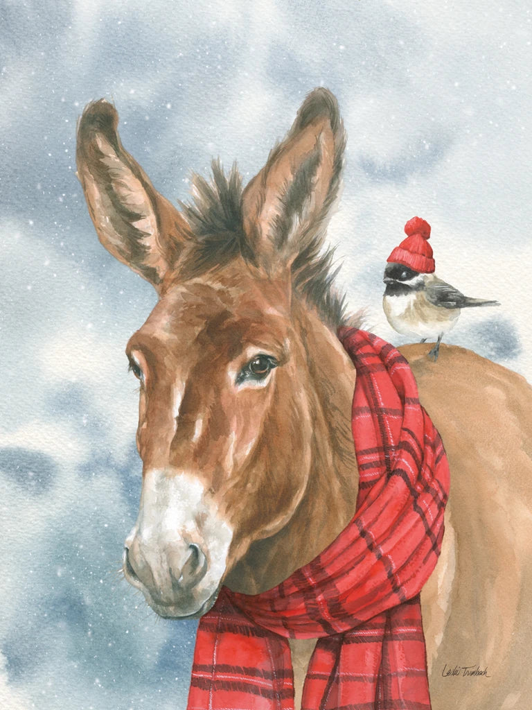 Winter Donkey by Leslie Trimbach