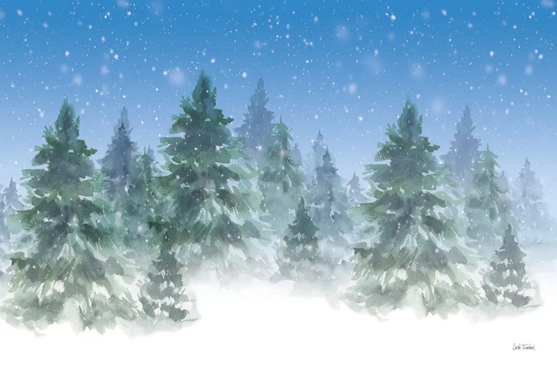 Winter Trees by Leslie Trimbach. SKU 88918i. Archival Giclee Fine art print for wall decor.