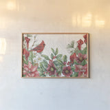 Winterberry I by Leslie Trimbach. shown as a paper print in a natural frame. Available as a archival giclee rolled canvas, fine art paper, or poster print. SKU 104650i.