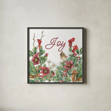 Winterberry III by Leslie Trimbach. Shown in a sleek black glass frame for a contemporary gallery look. Available as an archival giclee rolled canvas, fine art paper, or poster print. SKU 104652a.