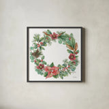 Winterberry IV by Leslie Trimbach. Shown in a sleek black glass frame for a contemporary gallery look. Available as an archival giclee rolled canvas, fine art paper, or poster print. SKU 104653a.