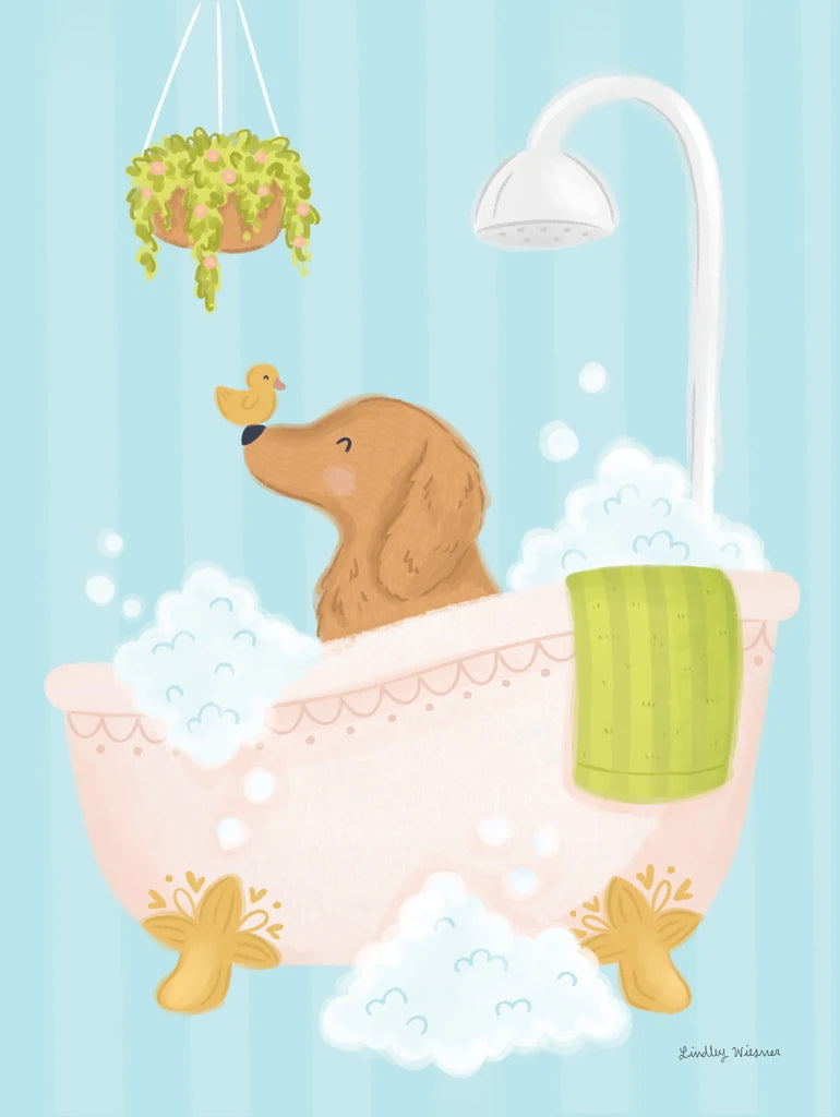 Bath Dog by Lindley Wiesner
