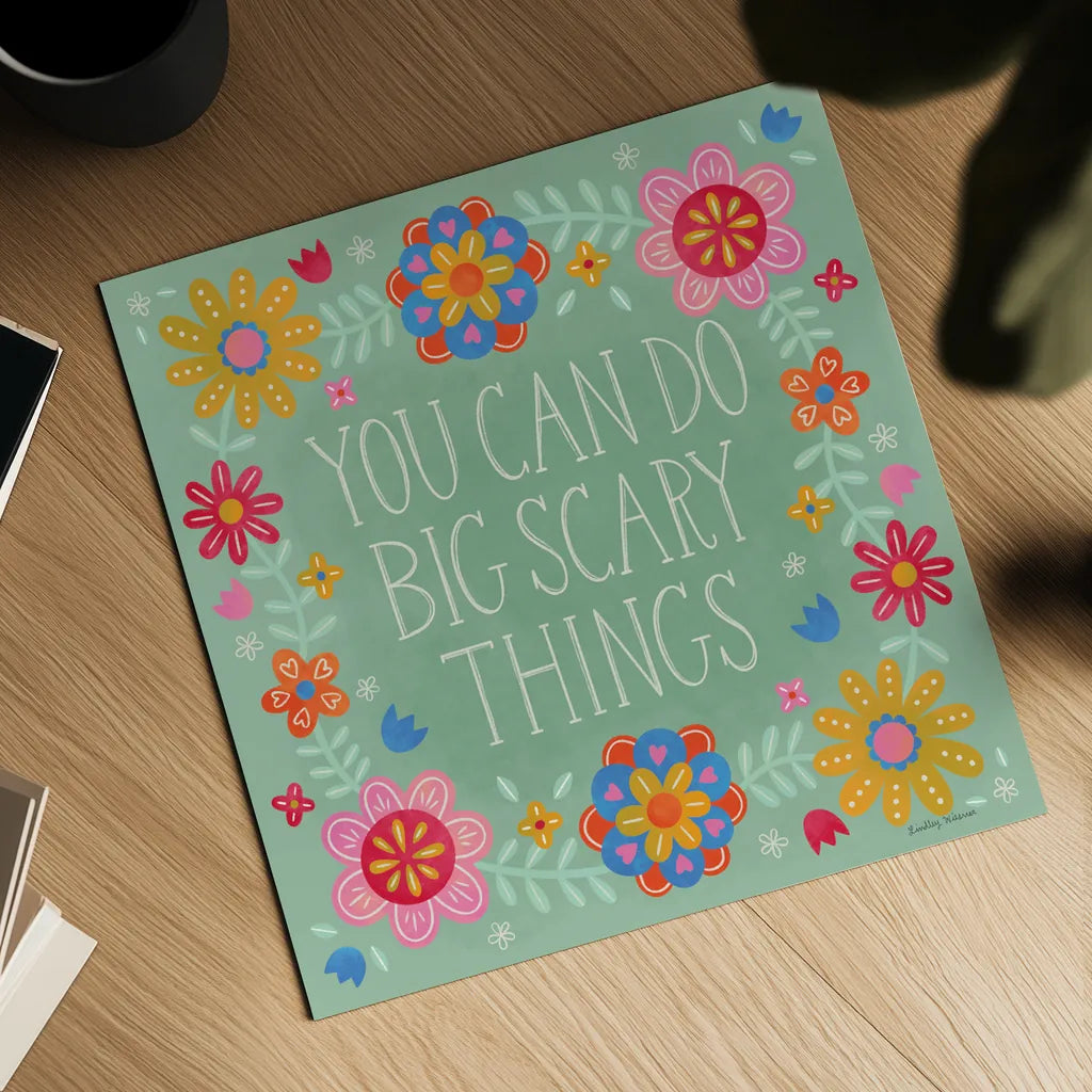 Bloom Bright I by Lindley Wiesner. Shown as a detailed flat fine art print, highlighting archival giclee quality. Available as an archival giclee rolled canvas, fine art paper, or poster print. SKU 98691a.