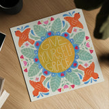 Bloom Bright III by Lindley Wiesner. Shown as a detailed flat fine art print, highlighting archival giclee quality. Available as an archival giclee rolled canvas, fine art paper, or poster print. SKU 98693a.