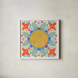 Bloom Bright III by Lindley Wiesner. Shown in a crisp white glass frame for a clean and minimalist style. Available as an archival giclee rolled canvas, fine art paper, or poster print. SKU 98693a.