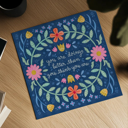 Bloom Bright IV by Lindley Wiesner. Shown as a detailed flat fine art print, highlighting archival giclee quality. Available as an archival giclee rolled canvas, fine art paper, or poster print. SKU 98694a.