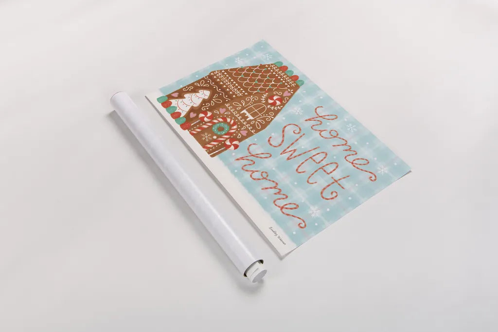 Christmas Treats I by Lindley Wiesner. shown as a rolled paper print. Available as archival giclee rolled canvas, fine art paper, or poster print. SKU 95839i.