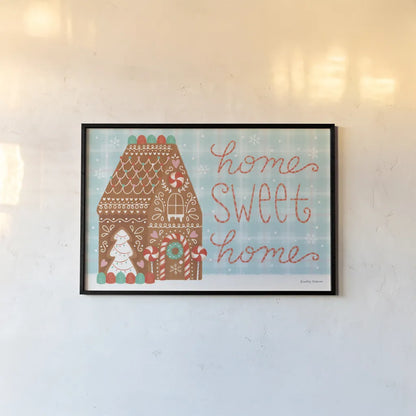 Christmas Treats I by Lindley Wiesner. shown as a paper print in a black flame. Available as a archival giclee rolled canvas, fine art paper, or poster print. SKU 95839i.