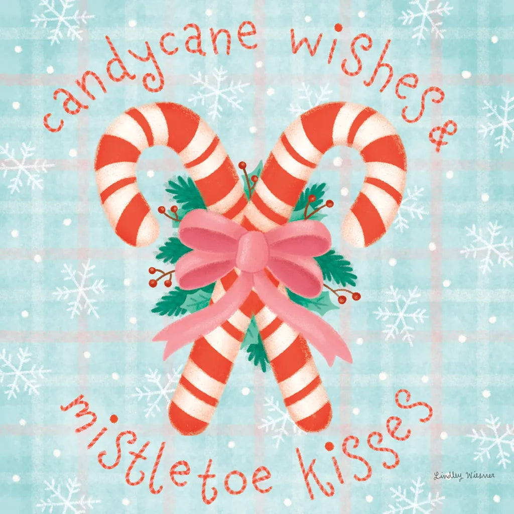Christmas Treats III by Lindley Wiesner. SKU 95841a. Archival Giclee Fine art print for wall decor.