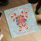 Christmas Treats III by Lindley Wiesner. Shown as a detailed flat fine art print, highlighting archival giclee quality. Available as an archival giclee rolled canvas, fine art paper, or poster print. SKU 95841a.