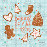 Christmas Treats IV by Lindley Wiesner. SKU 95842a. Archival Giclee Fine art print for wall decor.
