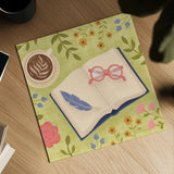 Cozy Readers Club II by Lindley Wiesner. Shown as a detailed flat fine art print, highlighting archival giclee quality. Available as an archival giclee rolled canvas, fine art paper, or poster print. SKU 97929a.
