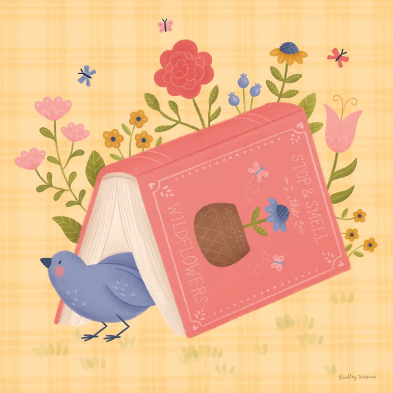 Cozy Readers Club III by Lindley Wiesner. SKU 97930a. Archival Giclee Fine art print for wall decor.
