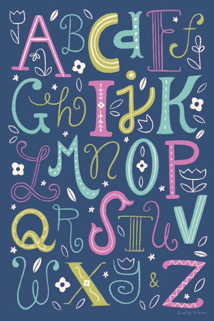 Letter Love by Lindley Wiesner. SKU 98277h. Archival Giclee Fine art print for wall decor.