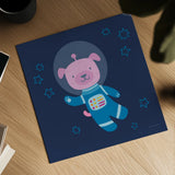 Space Tails II by Lindley Wiesner. Shown as a detailed flat fine art print, highlighting archival giclee quality. Available as an archival giclee rolled canvas, fine art paper, or poster print. SKU 98266a.