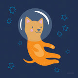Space Tails IV by Lindley Wiesner. SKU 98268a. Archival Giclee Fine art print for wall decor.