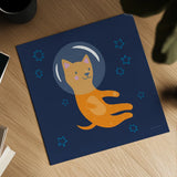 Space Tails IV by Lindley Wiesner. Shown as a detailed flat fine art print, highlighting archival giclee quality. Available as an archival giclee rolled canvas, fine art paper, or poster print. SKU 98268a.