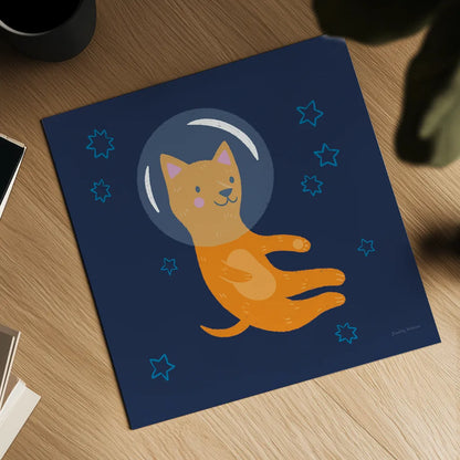 Space Tails IV by Lindley Wiesner. Shown as a detailed flat fine art print, highlighting archival giclee quality. Available as an archival giclee rolled canvas, fine art paper, or poster print. SKU 98268a.