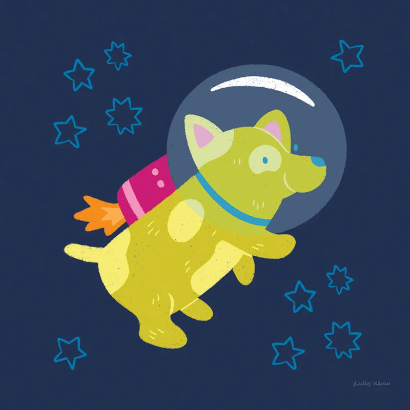 Space Tails V by Lindley Wiesner. SKU 98269a. Archival Giclee Fine art print for wall decor.