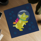 Space Tails V by Lindley Wiesner. Shown as a detailed flat fine art print, highlighting archival giclee quality. Available as an archival giclee rolled canvas, fine art paper, or poster print. SKU 98269a.