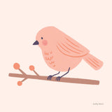 Sweet Songbirds II by Lindley Wiesner. SKU 98272a. Archival Giclee Fine art print for wall decor.