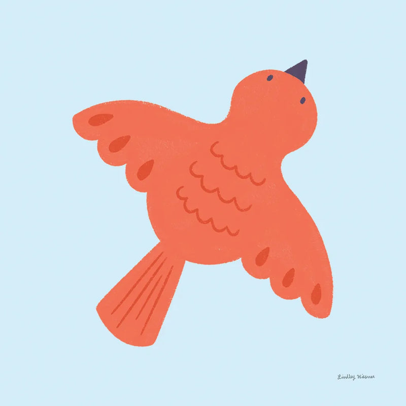 Sweet Songbirds IV by Lindley Wiesner. SKU 98274a. Archival Giclee Fine art print for wall decor.