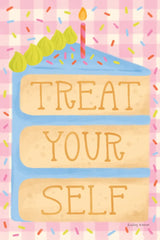 Treat Yourself by Lindley Wiesner. SKU 100038h. Archival Giclee Fine art print for wall decor.