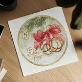 12 Days of Christmas V Round by Lisa Audit. Shown as a detailed flat fine art print, highlighting archival giclee quality. Available as an archival giclee rolled canvas, fine art paper, or poster print. SKU 32432a.