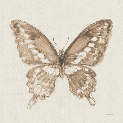 A Blue Note Butterfly II by Lisa Audit. SKU 99531a. Archival Giclee Fine art print for wall decor.