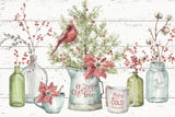 A Christmas Weekend I Shiplap by Lisa Audit. SKU 37961i. Archival Giclee Fine art print for wall decor.