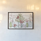 A Christmas Weekend I Shiplap by Lisa Audit. shown as a paper print in a black flame. Available as a archival giclee rolled canvas, fine art paper, or poster print. SKU 37961i.
