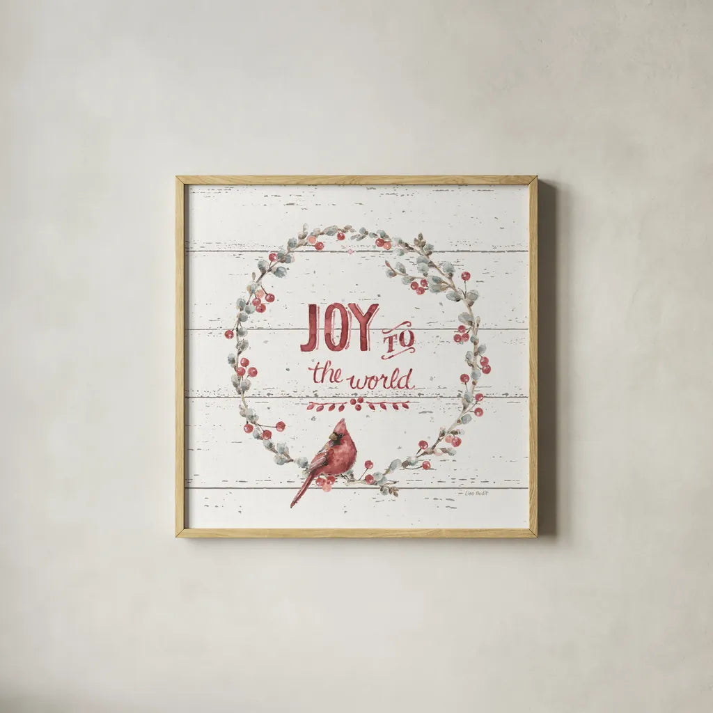 A Christmas Weekend IV Shiplap by Lisa Audit. Shown in a natural wood glass frame for a timeless modern aesthetic. Available as an archival giclee rolled canvas, fine art paper, or poster print. SKU 37963a.