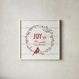 A Christmas Weekend IV Shiplap by Lisa Audit. Shown in a crisp white glass frame for a clean and minimalist style. Available as an archival giclee rolled canvas, fine art paper, or poster print. SKU 37963a.