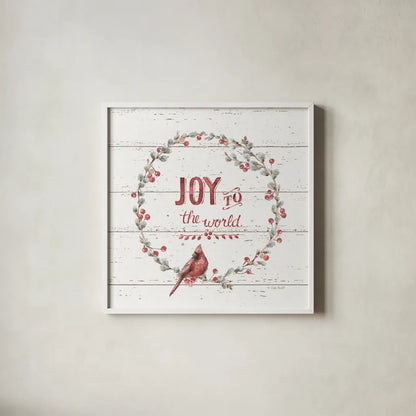 A Christmas Weekend IV Shiplap by Lisa Audit. Shown in a crisp white glass frame for a clean and minimalist style. Available as an archival giclee rolled canvas, fine art paper, or poster print. SKU 37963a.