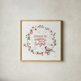 A Christmas Weekend V by Lisa Audit. Shown in a natural wood glass frame for a timeless modern aesthetic. Available as an archival giclee rolled canvas, fine art paper, or poster print. SKU 37215a.