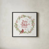 A Christmas Weekend VI by Lisa Audit. Shown in a sleek black glass frame for a contemporary gallery look. Available as an archival giclee rolled canvas, fine art paper, or poster print. SKU 37216a.