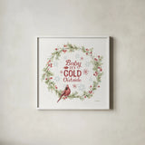 A Christmas Weekend VI by Lisa Audit. Shown in a crisp white glass frame for a clean and minimalist style. Available as an archival giclee rolled canvas, fine art paper, or poster print. SKU 37216a.