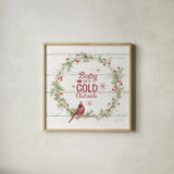 A Christmas Weekend VI Shiplap by Lisa Audit. Shown in a natural wood glass frame for a timeless modern aesthetic. Available as an archival giclee rolled canvas, fine art paper, or poster print. SKU 37965a.