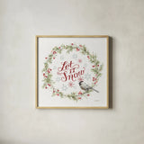 A Christmas Weekend VII by Lisa Audit. Shown in a natural wood glass frame for a timeless modern aesthetic. Available as an archival giclee rolled canvas, fine art paper, or poster print. SKU 37217a.