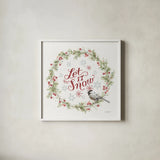 A Christmas Weekend VII by Lisa Audit. Shown in a crisp white glass frame for a clean and minimalist style. Available as an archival giclee rolled canvas, fine art paper, or poster print. SKU 37217a.